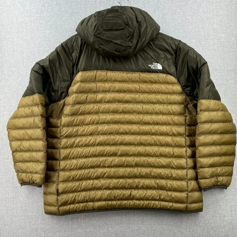 NEW The North Face Terra Packable Hoodie Puffer Jacket Men XL New Taupe Green